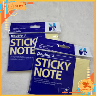 Combo 5 Xấp Giấy note - Giấy ghi chú Vàng Double A