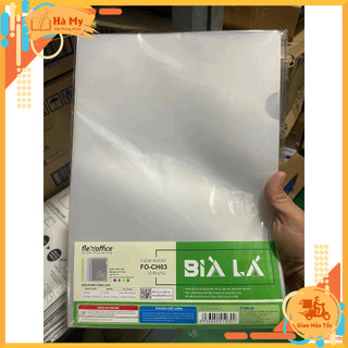 Xấp 10 Cái Bìa lá A4/F4 Flexoffice Thiên Long, Bìa Nhựa Trong Suốt Độ Dày 0.15mm