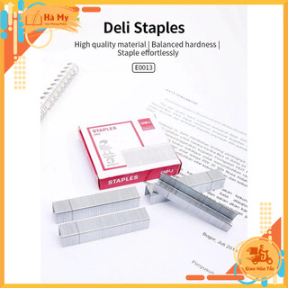 Hộp Kim Bấm 23/13 Deli E0013 Ghim dập được 80 tờ