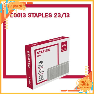 Hộp Kim Bấm 23/13 Deli E0013 Ghim dập được 80 tờ