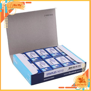Combo 10 Hộp Kim Bấm Số 10 Double A Chính Hãng