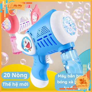 Máy bắn bong bóng xà phòng tự động 20 Nòng, đồ chơi cho trẻ thế hệ mới