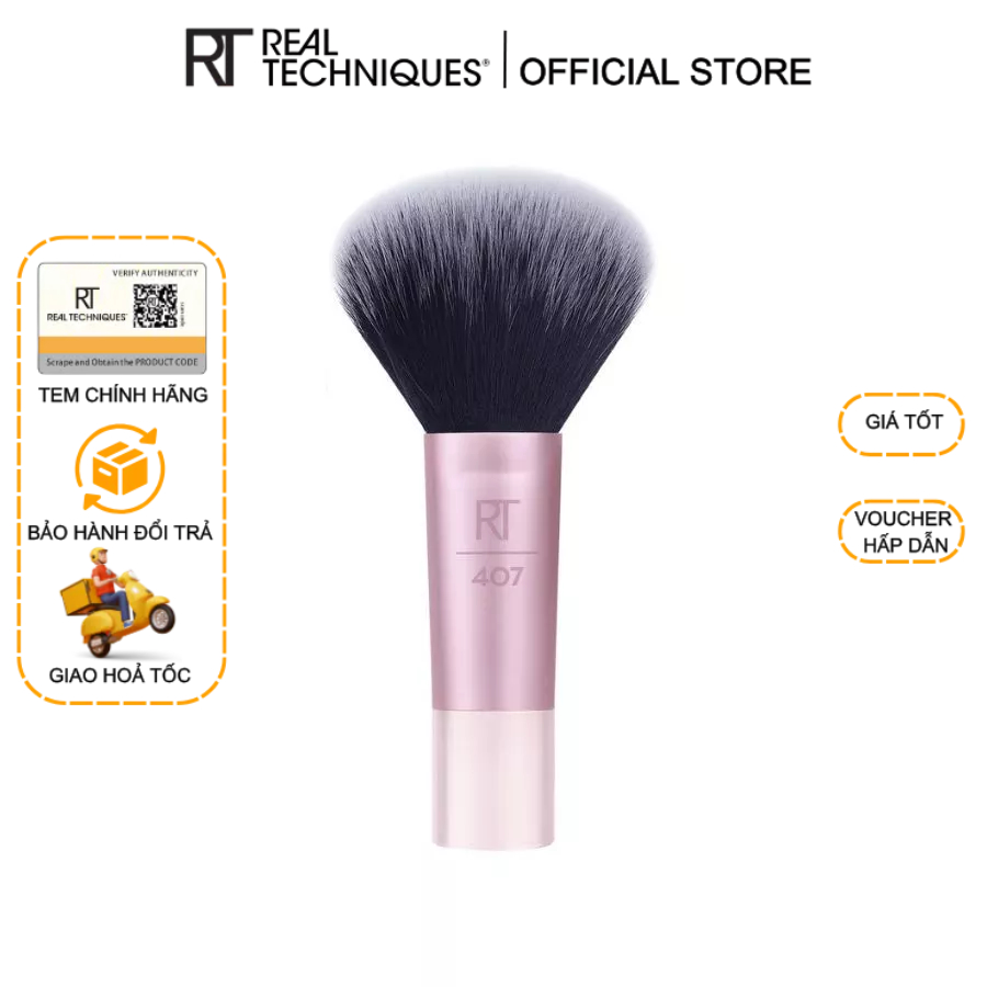 Cọ phủ phấn đa năng RT Real Techniques Mini Multitask Makeup Brush RT407 (lỗi nhẹ, không hộp)