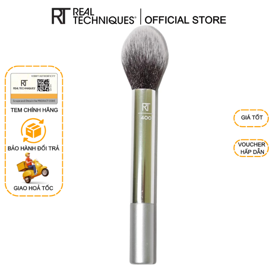 Cọ phấn phủ RT Real Techniques Disco Glam RT400 (tách set)