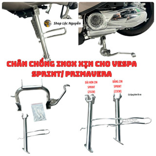 Chống nghiêng inox 304 cho Vespa Sprint/ Primavera/ GTS/ LX/ S