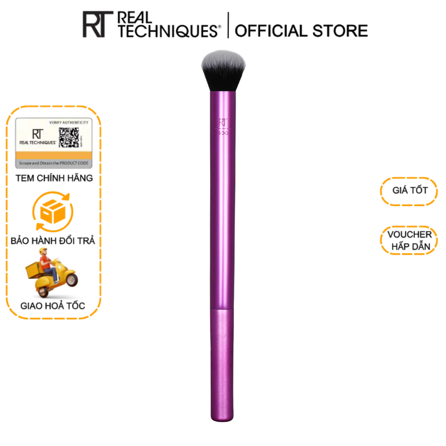 Cọ Tán Màu Mắt Lớn RT REAL TECHNIQUES Deluxe Crease RT300 (lỗi nhẹ, không hộp)