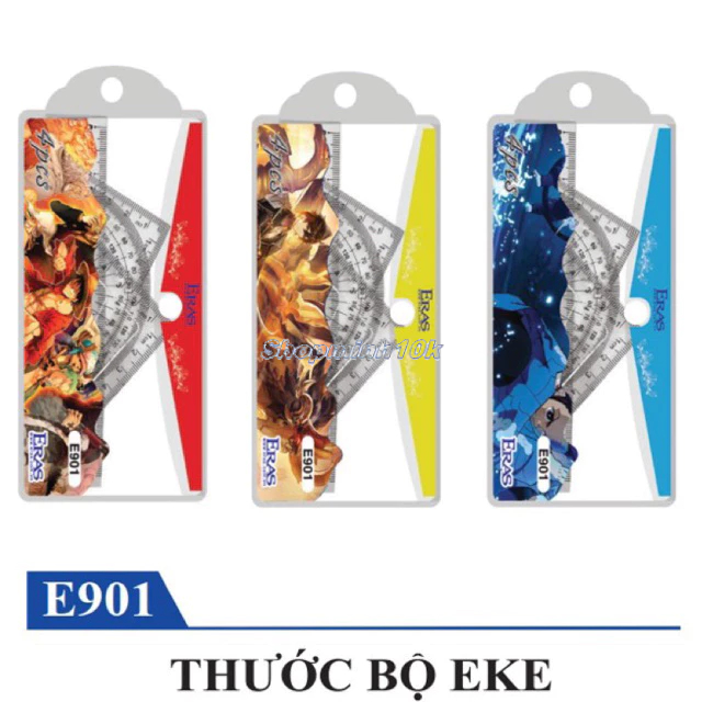Thước bộ 4 món 15cm eke Eras E901 chính hãng