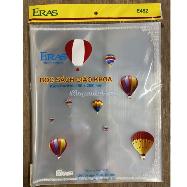 Bọc SGk Tiếng Anh 190*265mm Eras E452