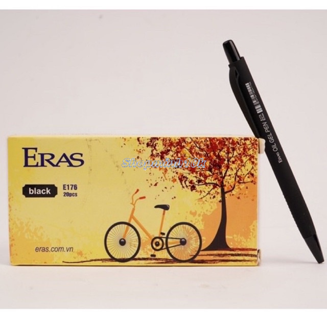 10 Bút bi 0.7mm thân nhung Eras E176