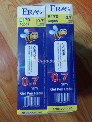 Ruột bút ký Gel 0.7mm Eras E170