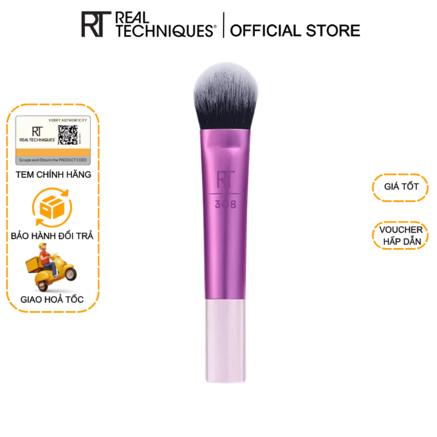 Cọ tán bầu mắt mini RT Real Techniques RT308 (lỗi nhẹ, không hộp)