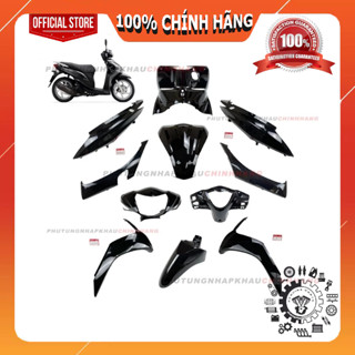 [LẺ MÓN] Dàn áo Vision 110 2013 màu Đen bóng phiên bản Thời Trang, Vision KZL đời đầu 2011 2012 chính hãng