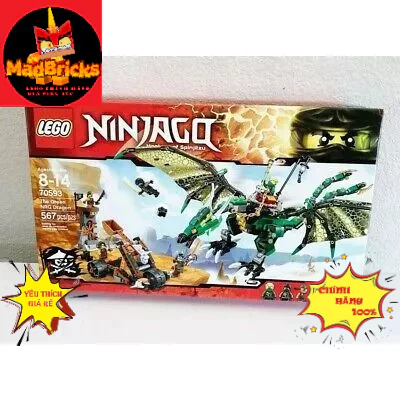 (MINI NINJAGO ) TÁCH LẺ MINI SET 70593 Green NRG Dragon