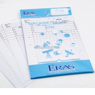 Giấy kiểm tra cấp 1 Eras E750 15 tờ đôi