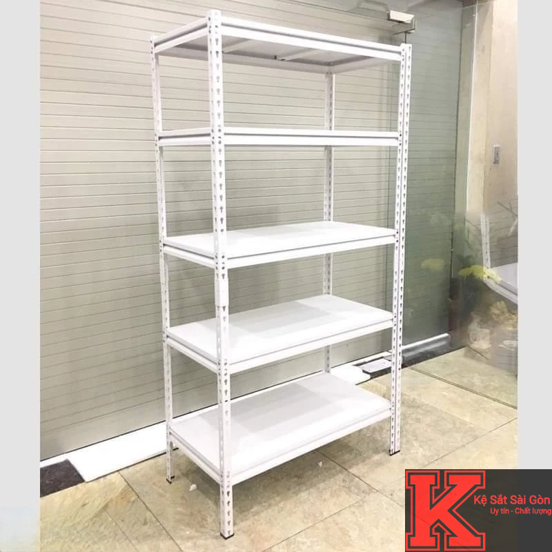 Kệ sắt v vinatech, kệ v vinatech kệ v lỗ gài k sử dụng ốc lắp đặt đa năng 5 tầng