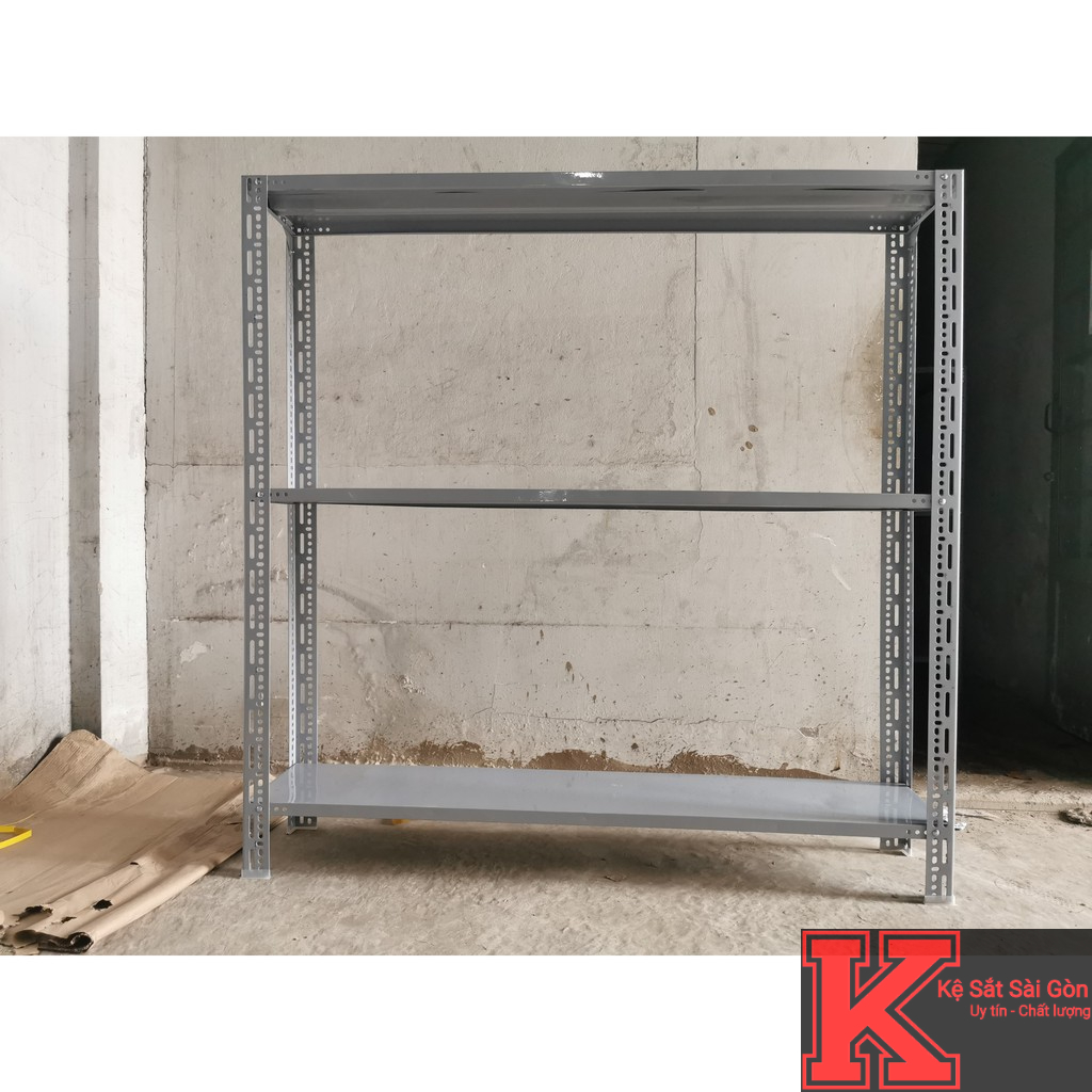 Kệ sắt v lỗ đa năng 3 tầng (Dài 1.2m x Rộng 0.4m x Cao 1m x 3 tầng)