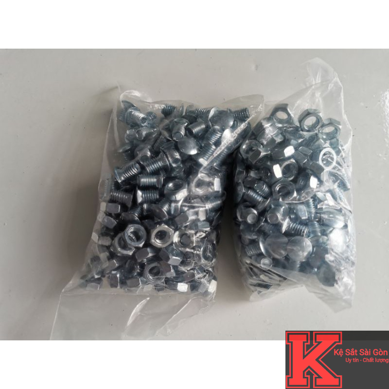 100 ốc lắp kệ v đa năng, ốc dùng khóa 13