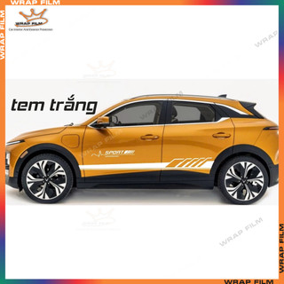 Tem thể thao ô tô Vinfast (tặng gạt dán)