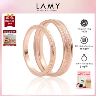 Nhẫn cặp đôi CDE Milgrain Rose Gold Ring CDE8003RG & CDE8004RG