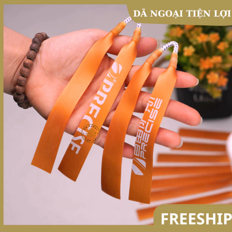 dây thun cao su dẹt, hỗ trợ đi câu cá, lực đàn hồi tốt, độ chính xác cao-V3