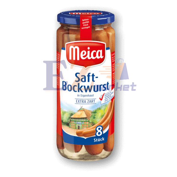 Xúc Xích Đức Meica Saft-Bockwurst 540g (8 cây) *hủ thủy tinh*