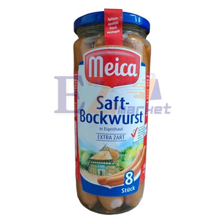 Xúc Xích Đức Meica Saft-Bockwurst 540g (8 cây) *hủ thủy tinh*