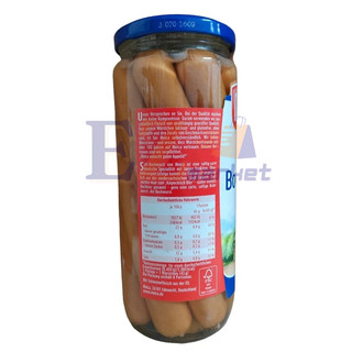 Xúc Xích Đức Meica Saft-Bockwurst 540g (8 cây) *hủ thủy tinh*