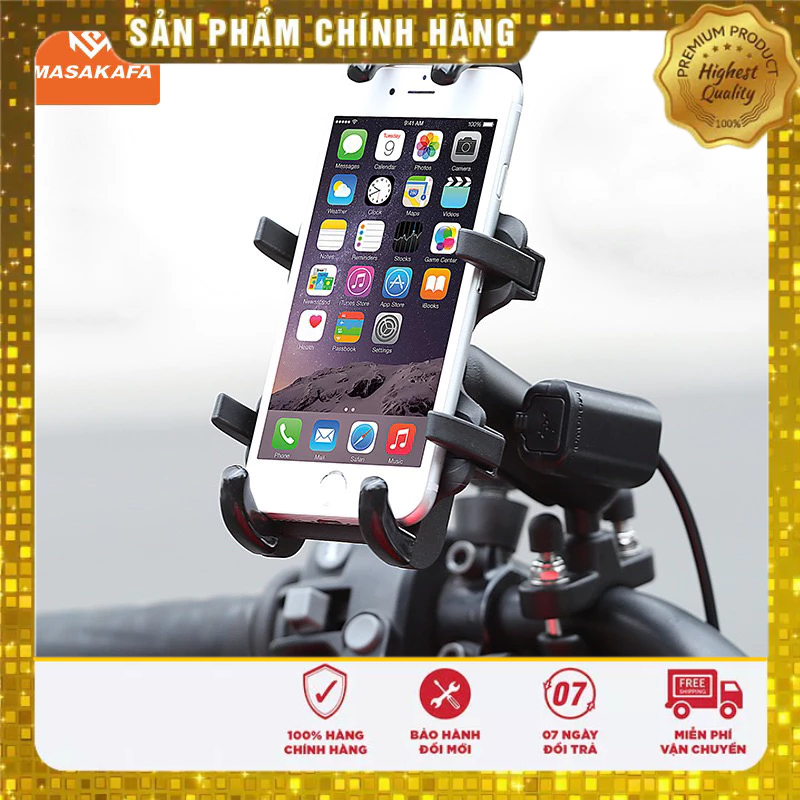 Giá đỡ điện thoại Motowolf xoay 360 độ Pg1