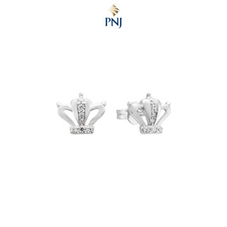 Bông tai trẻ em Bạc đính đá PNJSilver XMXMW060211