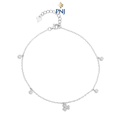 Lắc chân Bạc đính đá PNJSilver XMXMW060180