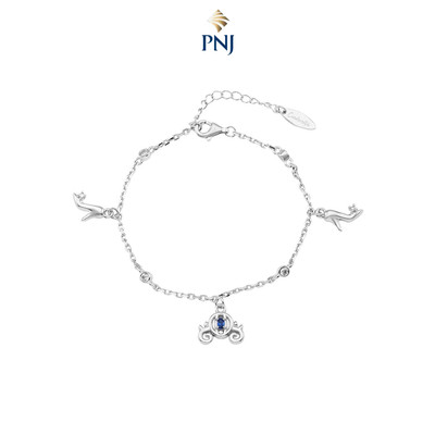Lắc tay Bạc đính đá Disney|PNJ Cinderella ZTXMW060003