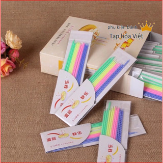 (1080 vỉ) Thùng 24 Hộp Nến Que sinh nhật dài, mỗi hộp 40 gói, đèn cầy sinh trang trí bánh sinh nhật