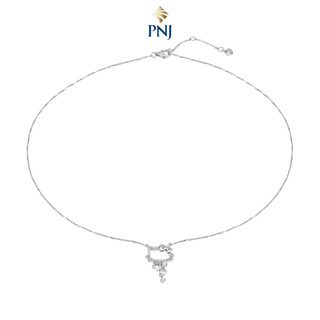  Dây cổ Bạc đính đá PNJ ❤️ HELLO KITTY XMXMW000059 