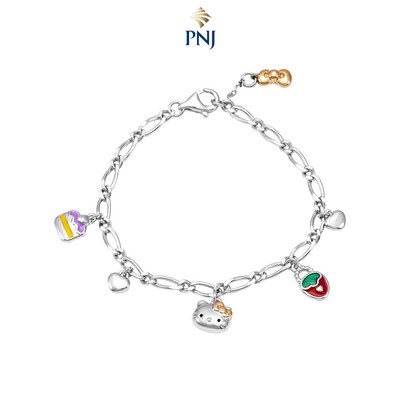 Lắc tay trẻ em Bạc PNJ ❤️ HELLO KITTY 0000H000007