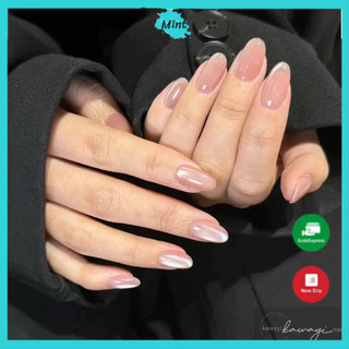 Nailbox Thiết Kế Mắt Mèo Ánh Trăng Hồng NB176 Có Hỗ Trợ Đổi Màu Và Form annienails