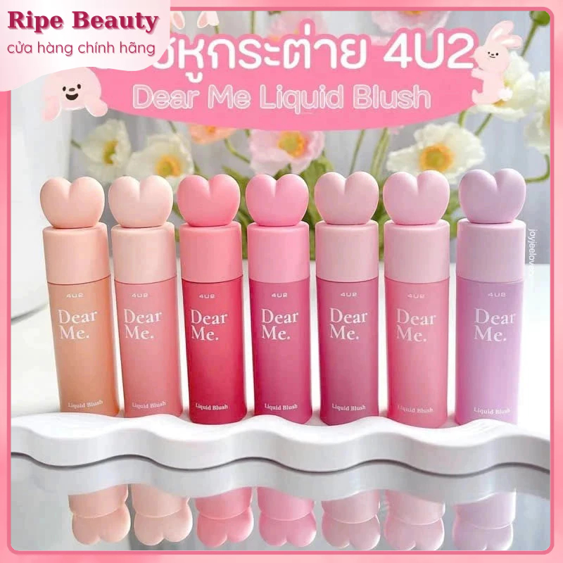 Má Hồng 4U2 Dạng Lỏng Nắp Trái Tim Xinh xắn Dear Me Liquid Blush (3.7g)