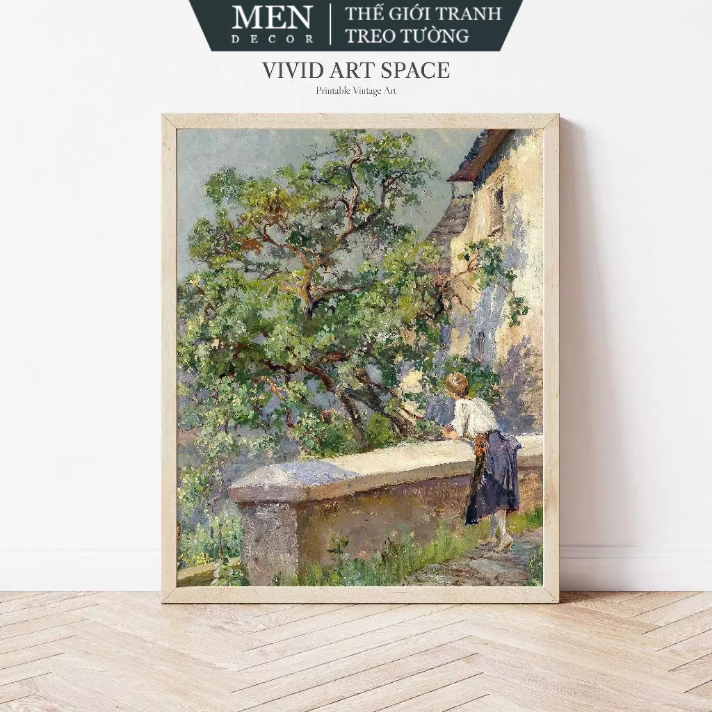 Tranh treo tường, From an Austrian Valley  Rustic Country Print, nhận in theo yêu cầu, tặng kèm đinh