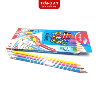 Chì màu có gôm Oops MAPED 12/24 màu