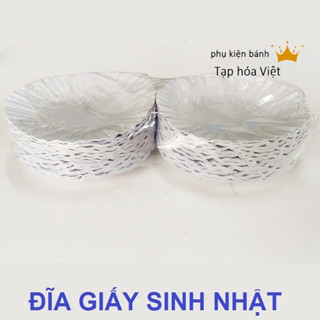 COMBO 0.9~1KG đĩa giấy sinh nhật, đĩa giấy đựng bánh kem