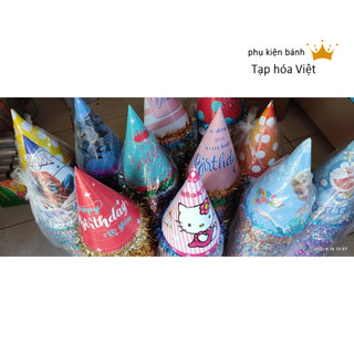 [COMBO 10 MŨ TRUNG]  Mũ Sinh Nhật cho bé, nón sinh nhật cho bé