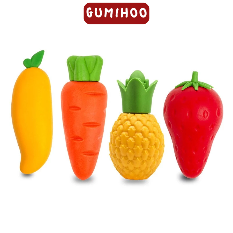 Gôm Tẩy Bút Chì Cà Rốt Xoài Dâu Dễ Thương Quà Tặng Học Sinh Sáng Tạo Gumihoo1