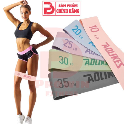 Dây kháng lực miniband Aolikes version 3 tập gym, mông đùi, đá bóng chất liệu cao su