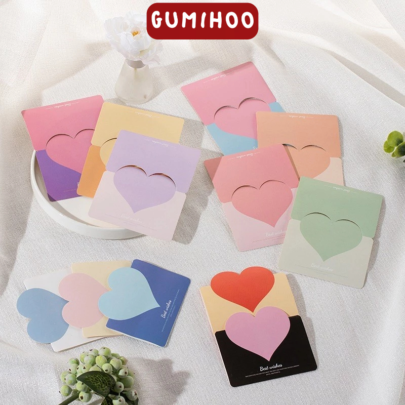 SET Thiệp giấy chúc mừng sinh nhật, giáng sinh, kỷ niệm ngày lễ cảm ơn quà tặng Gumihoo1