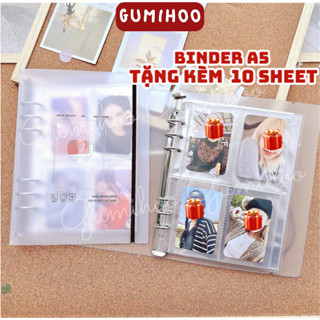 Binder A5 Album đựng lomo card cá nhân sưu tầm kpop (có bán kèm sheet 4 ô) Gumihoo1