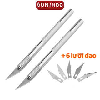 (6 lữoi) Dao rọc giấy unbox hàng mini siêu cute cắt tỉa washi tape sticker tiện dụng