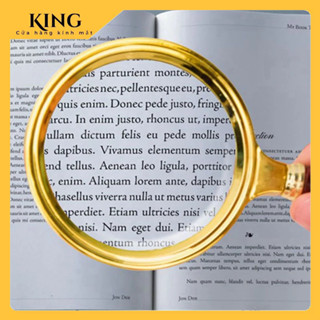 Kính Lúp Cầm Tay (X5Lần) Dùng Đọc Sách, Nghiên Cứu Khoa Học (Mã: King-LUP)