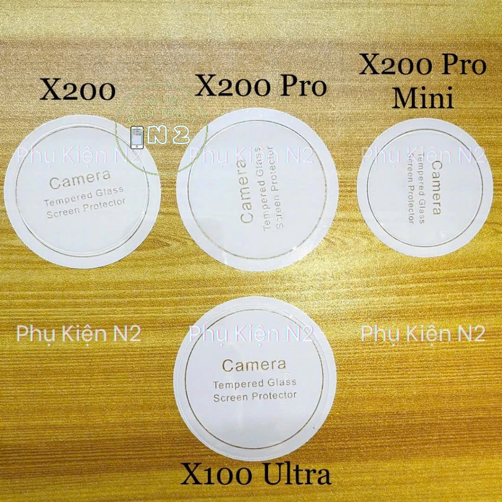 Kính Cường Lực 7H Bảo Vệ Camera Vivo X200 - X200 Pro - X200 Pro Mini - X100 Ultra - X100 Pro Trong