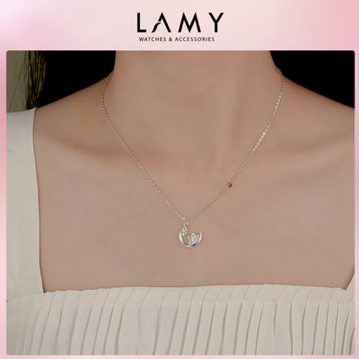 Dây chuyền bạc nữ LAMY Snowflake Moon Necklace Silver 6349 - Dây chuyền bạc ta