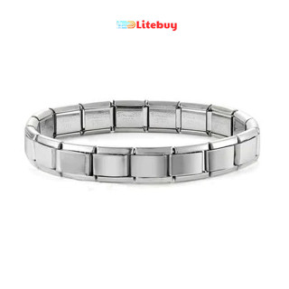 PVN67640 Vòng tay bạc ý quyến rũ vòng tay phù hợp với 9 mm thép không gỉ litebuy