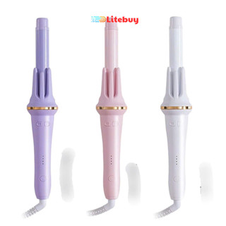 PVN67808 Máy uốn tóc xoăn tự động làm xoăn,điều chỉnh 4 bánh răng,đường kính 28mm chất liệu gốm sứ litebuy